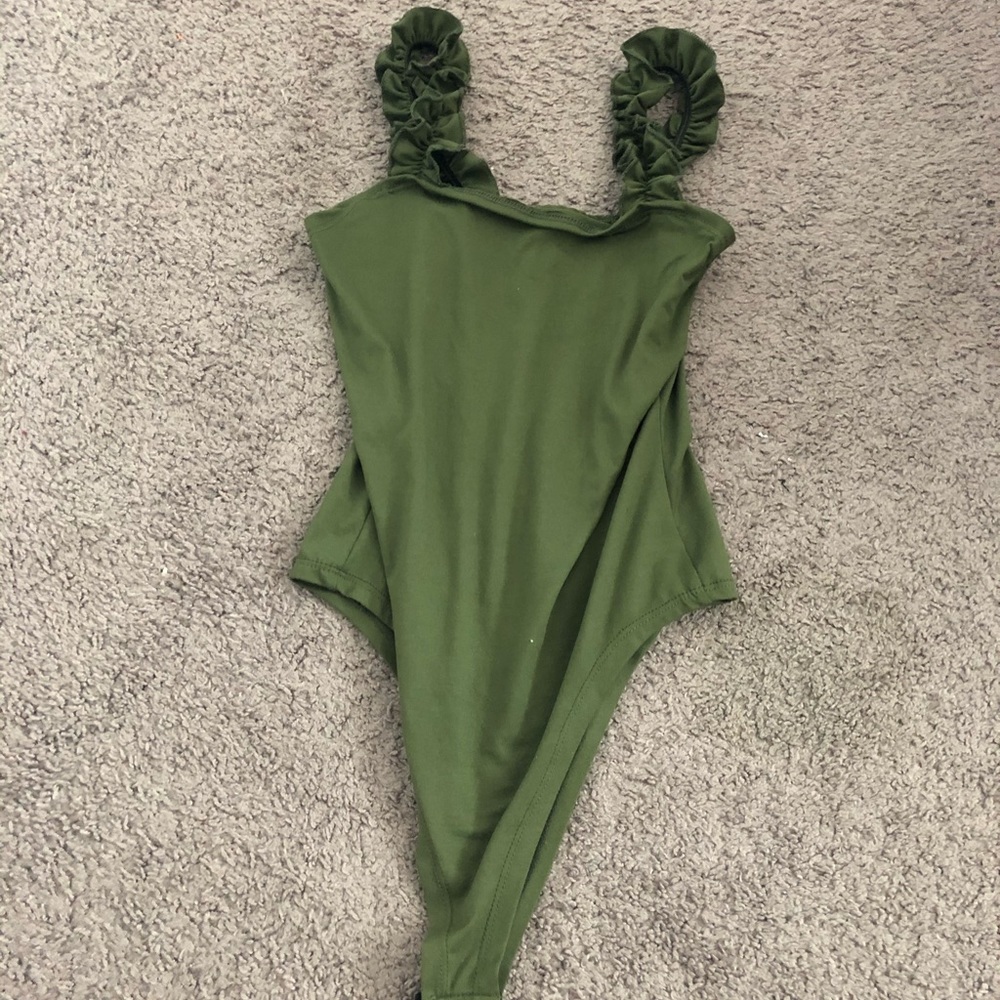 green bodysuit